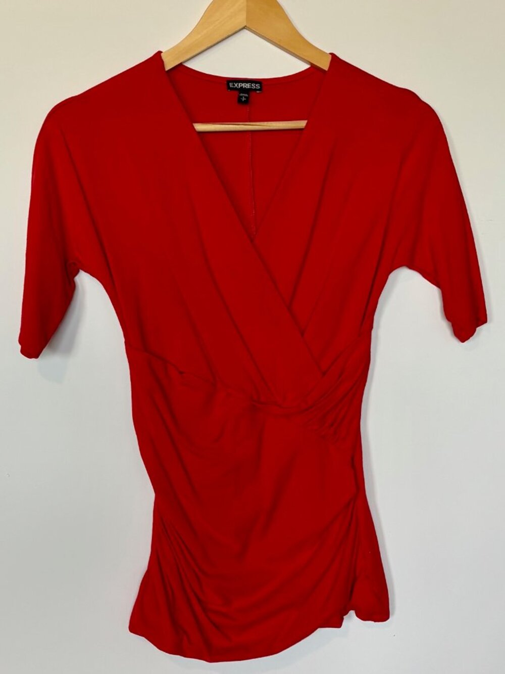 Cherry red Express short sleeve blouse
